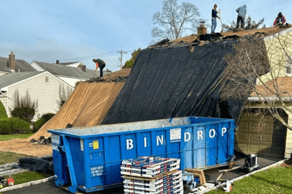 Bin-Drop dumpster rental for construction, concrete, debris